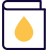 Information and study about blood and its types book isolated on a white background icon