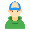Teenager Male Skin Type 1 icon