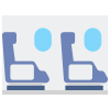 icone-piatte-cabina-aerea-flat-icone-piatte-della-compagnia-aerea-esterna icon