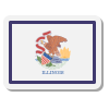 Illinois Flag icon