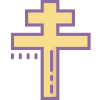 croix patriarcale icon