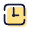 Reloj cuadrado icon