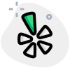 외부-yelp-is-a-business-directory-service-and-crowd-sourced-review-forum-logo-green-tal-revivo icon