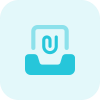 Mailbox file attachment icon