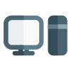 Medium specification desktop with a monitor set icon