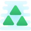 Três triângulos icon