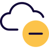Remove content from online cloud connected network icon