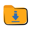 Cartella download icon