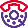 Outdated phone calling rotary dialing feature layout icon