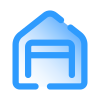 Garage ouvert icon