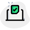 Counting votes of general elections on a laptop icon