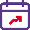 external-line-chart-schedule-alert-on-a-calendar-business-duo-tal-revivo icon