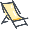 chaise de plage icon