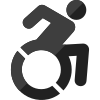 Accessible disable logotype for most digital devices icon