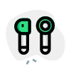 Next generation pairing technology of earphones device icon