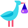 Stork With Bundle icon