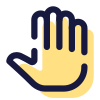 항목의 손 icon