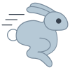 Lapin qui court icon