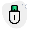 Externes-USB-Sicherheits-Flash-Laufwerk-isoliert-auf-einem-weißen-Hintergrund-Sicherheit-grün-tal-revivo icon