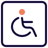 Disability section for the physical challenged way icon