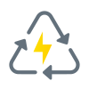 Sinal triangular de eletricidade icon