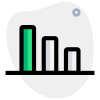 Bar chart in down trend after market crash icon