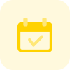 Calendar past event and appointment agenda completed icon