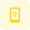 Mobile phone digital lock system modern encryption icon