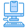 Connect Smartphone to Computer icon