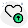 High pulse rate measurement on a digital devices icon