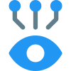 Live integration with multiple nodes connected isolated on a white background icon