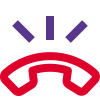 Mobile phone ringing representation layout isolated on a white background icon