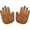 Open Hands Medium Dark Skin Tone icon