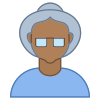 사람-노인-여성-피부-유형-6 icon