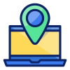 Laptop Location icon