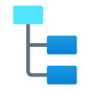 堆积的组织结构图突出显示的父节点 icon