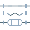 Barre à disques de musculation icon