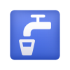 Trinkwasser-Emoji icon