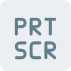 PRT SCR for a screenshot capture function key icon