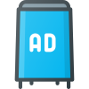 tableau-externe-marketing-et-publicité-ces-icônes-couleur-linéaire-ces-icônes icon