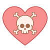 Сердце и череп icon