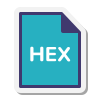 Hexadecimal icon