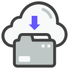 Cloud download icon