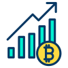 Bitcoin Price Growth icon