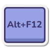 Alt+F12 键 icon