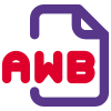 AWB Adaptive Multi Rate is an audio file format that has similar characteristics as AMR icon