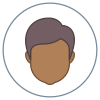 Circled User Male Skin Type 6 icon