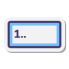 Formulário de entrada de números icon