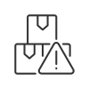 Import regulations linear icon icon