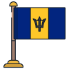 Barbados Flag icon